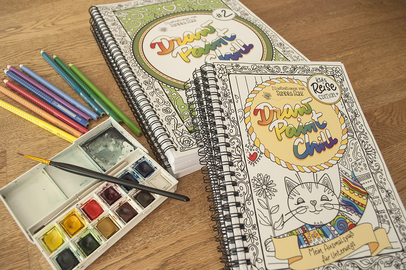 Handgezeichnete Malbücher Draw Paint Chill #2/ Kids Reise Edition