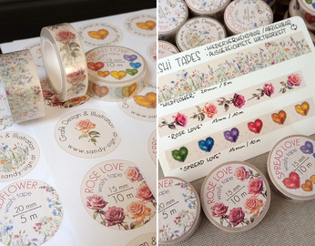 Washi Tape Design - wiederverwendbares Klebeband aus Reispapier
